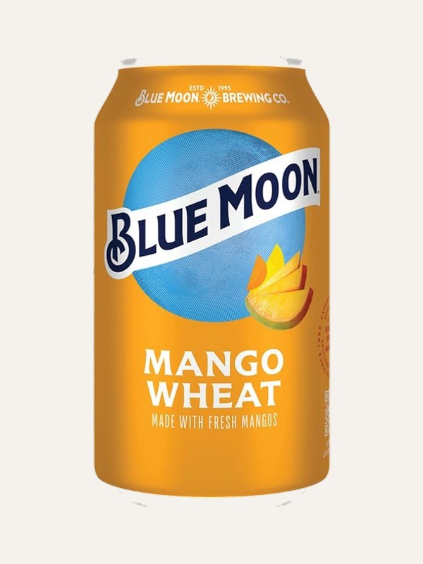 blue Moon Mango Wheat Beer, Craft Beer, Mango Beer 6 Pack, 12 fl oz Cans